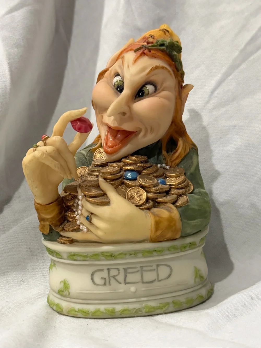 Seven Deadly Sins Ceramic Figurine Busts – Colorful Fantasy Set